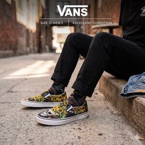 Vans Classic Slip-On Sunflower Skull Sneakers
